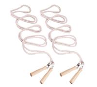 PRETYZOOM 2 pezzi Corda per Saltare Extra Lunga in Cotone Intrecciato Manico in Legno Resistente e Traspirante per Gruppi Attività all Aperto e Allenamento Fitness e Adulti