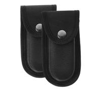 PRETYZOOM 2 pezzi Custodia Nylon con Anello per Cintura Organizer Tascabile Resistente e Olio Porta Attrezzi Compatto per Pieghevoli e da Tasca