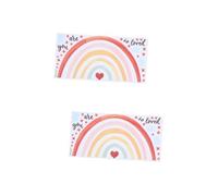 PRETYZOOM 2 Pezzi Di Adesivi Murali Per Cameretta Per Bambine in Stile Boho A Tema Arcobaleno Per Ragazzi E Ragazze