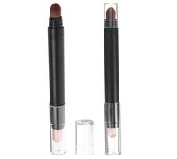 PRETYZOOM 2 pezzi Eye Shadow Stick Dual End Pen Small Eye Makeup Tool Natural For Women Portable