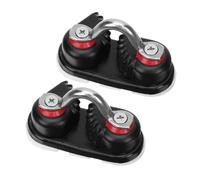 PRETYZOOM 2 Pezzi Morsetto per Cavi in Lega di Alluminio con Anello Guida per Kayak e Barche a Vela portacorde Tascabile per Gestione Rapida e sicura delle Corde Accessori nautici Leggeri