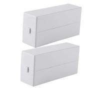 PRETYZOOM 2 pezzi Organizer per Punte Fresa Unghie con Slot Scatola Portaoggetti Trasparente per Trapano Unghie Custodia Pratica per Testine di Lucidatura per Centri Estetici e Uso