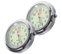 PRETYZOOM 2 Pezzi Quadrante per Orologio da Tasca al Quarzo, Vetro, per | Accessorio per Manuale Diy, Stile Creativo e Linee Essenziali, Uso su Orologio da Polso