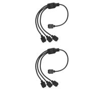 PRETYZOOM 2 Pezzi Scheda Madre Cavo USB Barra Luminosa Argb Prolunga Connettore Del Cavo 1 A 3 Striscia Di LED Connettore Del Computer Accessorio Per Computer Alimentazione Del