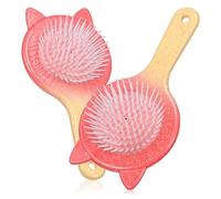 PRETYZOOM 2 pezzi Spazzola Massaggiante per Capelli con Setole Flessibili Pettine Sciogli Nodi per Capelli Ricci e Lisci Adatta Donna Bambina e Uomo Leggera e Delicata Stimola Capelluto e