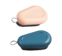 PRETYZOOM 2 Pezzi Spazzola per Bucato in Plastica Abs Blu Compatta e Robusta Foro per Appendere, Multiuso e Facile da Impugnare la Pulizia Domestica Colore Casuale
