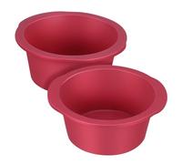 PRETYZOOM 2 pezzi Stampi Riutilizzabili Antiaderenti per Dolci per Forno e Rosso