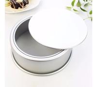 PRETYZOOM 2 Pezzi Stampo per Torta Tortiera in Lega Argento Resistente alle Alte Temperature per Torte a Strati e Torte Nuziali, Pasticceria Professionale e Ristorante