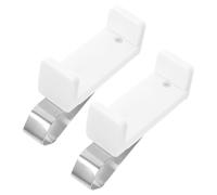 PRETYZOOM 2 Pezzi Supporto Accesso da Parasole la Sole in Acciaio Abs Inossidabile Veicolare per Bianco Previene Perdita e Garantisce Facile Occhiali Carte Condivisi e Taxi