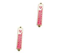 PRETYZOOM 2 Pz Cancello Sacro Rotolo Lega Santo Mezuzah Scrittura retrò Mezuzah Simboli Arredamento Mezuzah Arredamento Religioso Mezuzah in Lega retrò Mezuzà in Lega Metallo Rosso