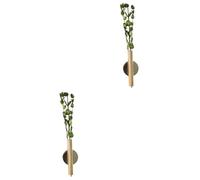PRETYZOOM 2 Pz vaso di decorazione parete decorazione da parete labellini decorazione muro cartellini mini tubo a parete fiore idroponico vasi da parete tubo per fiori porta fiori
