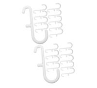 PRETYZOOM 2 set Espositore Per Ganci Per Pannello In Inox Per Un Semplice Stoccaggio E Utensili Accessori Per Forati Ganci A Forma 10 pezzi * 2