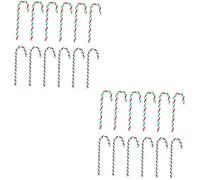 PRETYZOOM 2 Set Lecca-Lecca Dell'albero di Natale Caramella Luci Fatate Gommoso Luci Natalizie Christmas Lights Ciondolo Natalizio con Stampella di Caramelle Decorazioni Natalizie 12 Pezzi*2