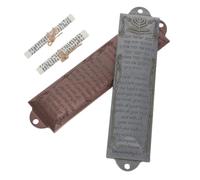 PRETYZOOM 2 Set Mezuzah Ebraica da Porta in Lega e Metallo con Rotolo Sacro | Decorazione Moderna ed Elegante, Installazione Facile su Stipite Interno, Idea Regalo per Casa Nuova