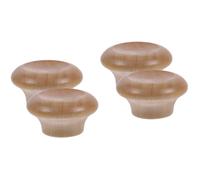 PRETYZOOM 2 Set Perlina Superiore del Tappo del Vaso in Legno Massello Coperchi Padelle Manopole della Padella Cremagliera Manici del Coperchio della Pentola in Legno di Legno 2 Pezzi * 2
