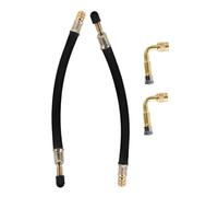 PRETYZOOM 2 Set Prolunga Valvola Pneumatici in Metallo Angolo Estensori per Auto Camion Biciclette RV Alta Durabilità e Compatibilità Gonfiaggio Rapido