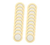 PRETYZOOM 20 Pezzi Cicalino Pickup acustico Volere chitarra Vibrazione ponte pratici pickup piezo disc Pickup del trasduttore pickup piezoelettrico disco piezo rame Golden