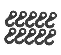 PRETYZOOM 20 Pezzi Ganci per da Campeggio in Pom Resistenti e Antideformazione Ganci Fissi per Corde di Outdoor per Campeggio Tende e Compatibili con Picchetti Avvitabili