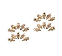 PRETYZOOM 20 Pezzi Ingrassatore Diritto Mini M4x0,7 in Ottone e Rame per | Filettatura Metrica, Parete Interna Liscia e Precisa, Resistente alla Corrosione, per Motori Elettrici e Banchi Officina