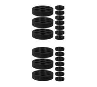 PRETYZOOM 20 Pezzi Inserto in Schiuma EVA con 7 Scomparti per Flaconi | Fiale da 1ml e Campioni, Studi di Profumeria e Laboratori, Colore Nero, Bordi Ordinati