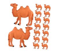 PRETYZOOM 20 Pezzi Miniature Camel Figurines PVC Realistic Desert Animal Models For Home Decor Fairy Gardens Cake Toppers For Collectors And Creative Displays