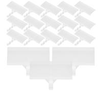 PRETYZOOM 20 Pezzi Portaprezzo Adesivo in Plastica per Etichette di Prezzo e Display