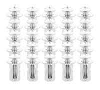 PRETYZOOM 20 Set Dado di Espansione a Forma di Petalo in Acciaio Inox Argento, Bullone Riutilizzabile per Ancoraggio Porta Cava, per Case e Uffici