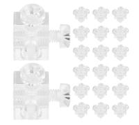 PRETYZOOM 20 Set Supporti Angolari Struttura Rimovibile a Forma di Cubo in Acrilico Trasparente Facili da Installare e Riutilizzabili per Pannelli e Bordi Desktop per Scatole Ombra e Tavoli