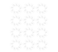 PRETYZOOM 200 Linguette Adesive Trasparenti in PVC Foro Tondo, Etichette Autoadesive per Espositori da Negozio, Cartellini Sospesi Resistenti per Gioielli e Prodotti al Dettaglio,