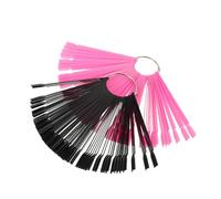 PRETYZOOM 200 Pezzi Nail Palette per Nail Art Ventaglio Resistenti e Riutilizzabili per Salone e Pratica Espositore Unghie con Stick Campione per Organizzazione Smalti Gel e Design Creativo