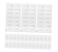 PRETYZOOM 20fogli Etichette Adesive per Bottiglie da Viaggio Adesivi per Cosmetici in Pvc Etichette per Bottiglie di Shampoo Organizzazione del Bagno Identificazione Chiara dei Prodotti da T