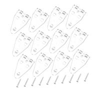 PRETYZOOM 24 Set Supporti Trasparenti per Tapparelle con Viti Clip in Plastica per Fissaggio Inferiore Tende Orizzontali e Oscuranti Staffe per Sostituzione e Montaggio Facile