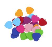 PRETYZOOM 24pezzi Ciondoli Forma Di Cuore in Acciaio Inossidabile Vuoti Targhette Per Cani in Metallo Ciondoli Personalizzabili Per Animali Domestici Incisione Nome Portachiavi Forniture Per