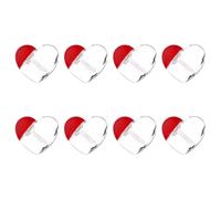 PRETYZOOM 25 Pezzi Contenitore Vuoto a Forma di Cuore per Lucidalabbra Autoprodotto, Trasparente e Riutilizzabile Applicatore