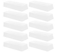 PRETYZOOM 25 Pezzi Vassoio per Caricamento Reagenti da 50 Ml in Plastica Bianca, Facile da Pulire, per Campioni e Pipette in Laboratorio di Analisi Biochimica