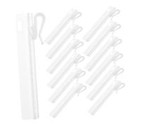 PRETYZOOM 25pezzi Gancetti per Tende in Plastica Ganci per Tende Pizzico Clip per Ganci per da Finestra Binari per Soffitto per Porte da Doccia Regolazione Flessibile Altezza Regolabile Este