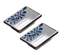 PRETYZOOM 2pcs giapponese salsa piatto rettangolare ceramica stampo