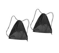 PRETYZOOM 2pezzi Borsa Per Casco Da Coulisse Zaino Sportivo Per Spiaggia Palestra e Resistente Per Riporre Oggetti Personali