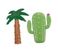 PRETYZOOM 2pezzi Clip per Asciugamani da Mare Forma di Cocco e Cactus Fermagli Leggeri Antivento per Telo da Spiaggia e Sedia Accessorio Pratico e Decorativo per Vacanze e Piscina