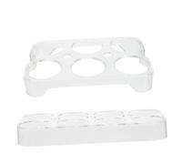 PRETYZOOM 2pezzi Contenitore Per Uova in Plastica Organizer Per Uova Per Frigorifero Portauova Multi-griglia Contenitore Per Conservazione Da Cucina Per Uso Domestico