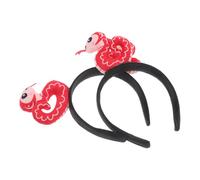 PRETYZOOM 2pezzi Fascia per Capelli Tema Capodanno Forma di Serpente Imbottita Accessorio per Capelli per Spettacoli Teatrali Forma di Serpente dei Cartoni Animati per Feste di Capodanno
