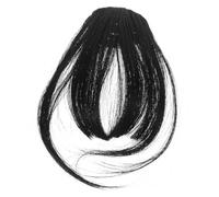 PRETYZOOM 2pezzi Frangia Finta Clip per Donna Extension per Capelli da Donna Frangia Sottile Posticci per Capelli Finti Adatta Feste e Vita Quotidiana Naturale e Liscia e Tagliabile Secondo