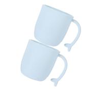 PRETYZOOM 2pezzi per Spazzolino da Denti Tazze Resistenti e Adorabili per Ragazza Accessori per Bagno e Viaggio Colore Blu