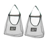 PRETYZOOM 2pezzi Sacchetti Rete Portaoggetti Verdi Per Frutta e Verdura Sacchetti Stoccaggio Aglio e Radice Con Design Traspirante e Appendibile Per Cucina e Giardino