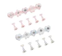 PRETYZOOM 2sets Supporto Magnetico per Unghie Pratica Espositore per Nail Art in Resina Trasparente Design Cuore e Striscia per Studenti e Professionisti