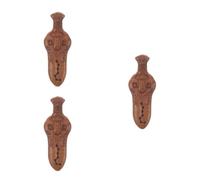 PRETYZOOM 3 Pezzi Ciondolo Sette Stelle in Legno Marrone Intagliato a Mano | Charm Portatile per Accessori, Effetto Venatura Differenze di Colore, Adatto a Meditazione e Decorazione