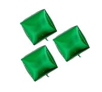 PRETYZOOM 3 Pezzi Palloncini Metallizzati Quadrati Alluminio Verde per Feste Compleanno Matrimonio Decorazioni Scenografiche