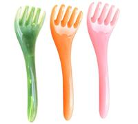 PRETYZOOM 3 pezzi Pettine per Massaggio Capelluto da Ergonomico Stimolatore Circolazione Sanguigna Sollievo di Testa Colori Verde Giallo Rosa