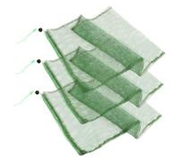 PRETYZOOM 3 pezzi Sacchetti Rete Pesca Resistenti e Pieghevoli per Raccolta Pesci e Esche Borsa Mesh Traspirante Asciugatura Rapida per Attrezzi Outdoor Colore Casuale Colore Casuale