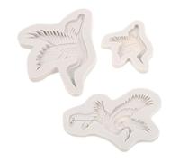 PRETYZOOM 3 Pezzi Stampi in Silicone per Cupcake e Cioccolato Forma Gru per Decorazioni Torte Fondente Resina e Argilla Stampo Antiadipante e Flessibile per Dolci e